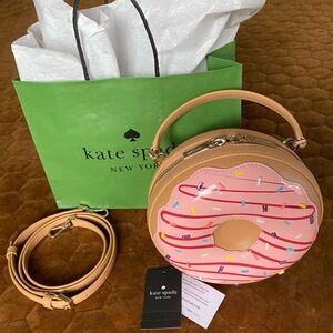 Kate Spade Coffee Break 3D Donut Crossbody Bag with Detachable Strap